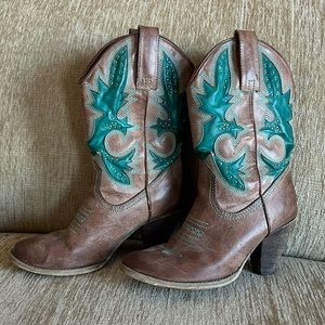 Turquoise Cowboy Boots